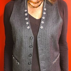 Vintage beaded vest